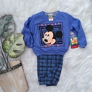 Disney Blue Mickey Kids Sweatshirt Tag Detail